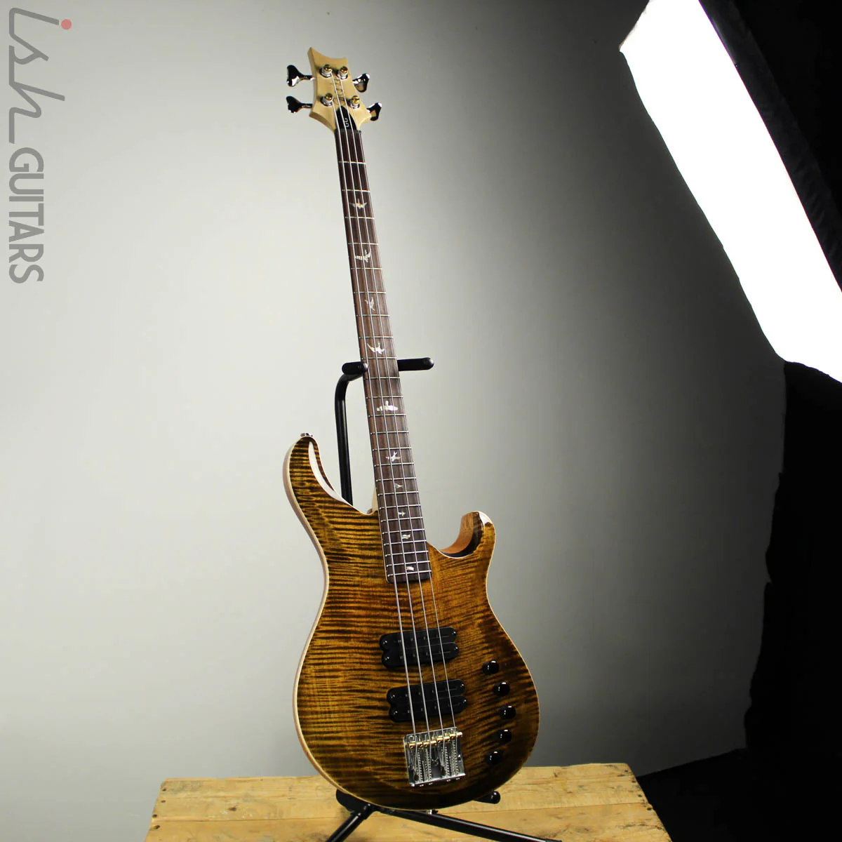 2019 PRS Gary Grainger 4 String Bass Yellow Tiger Finish - Image 2