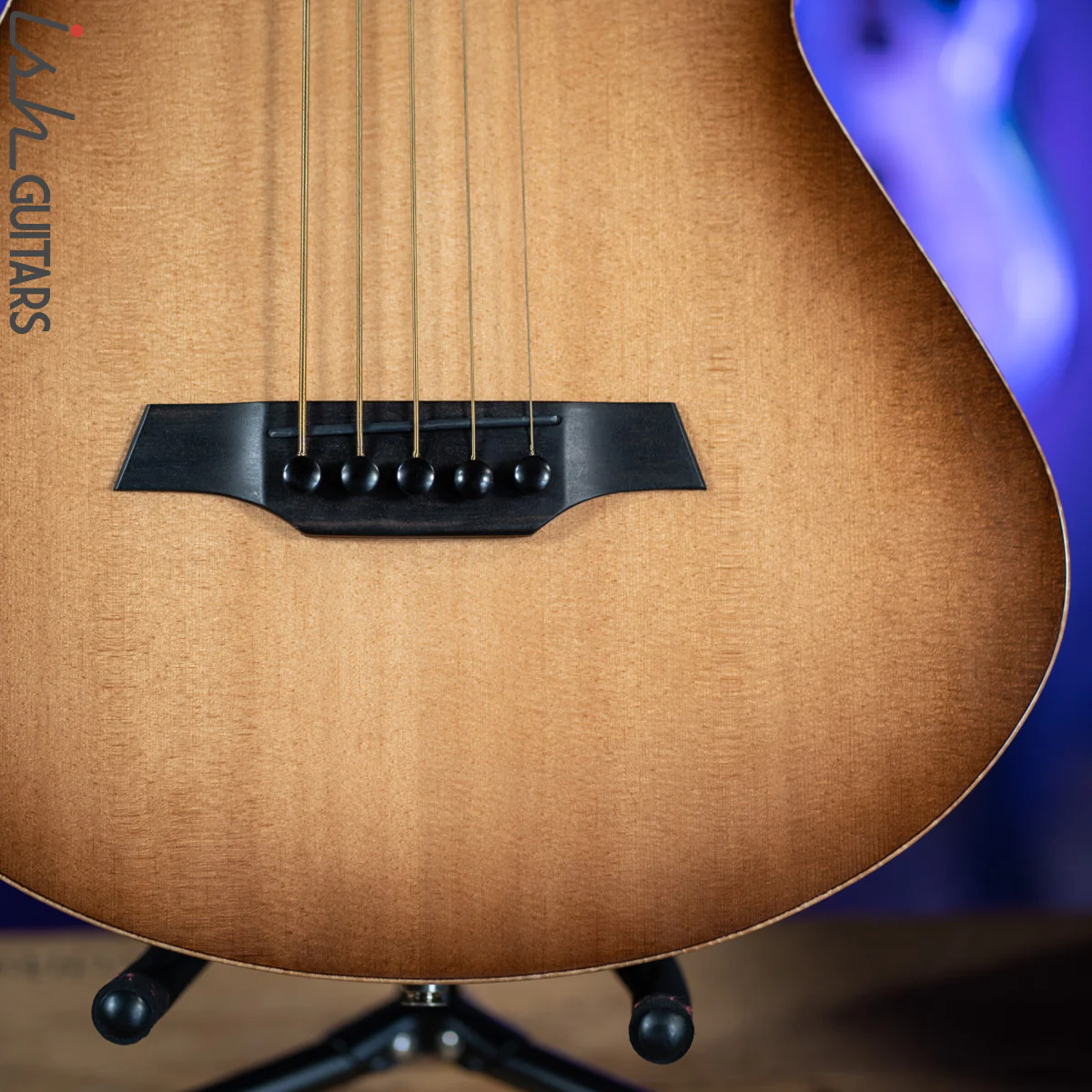 Veillette Acoustic 5 String Bass Guitar Brazilian Rosewood Tobacco Sunburst - Image 6