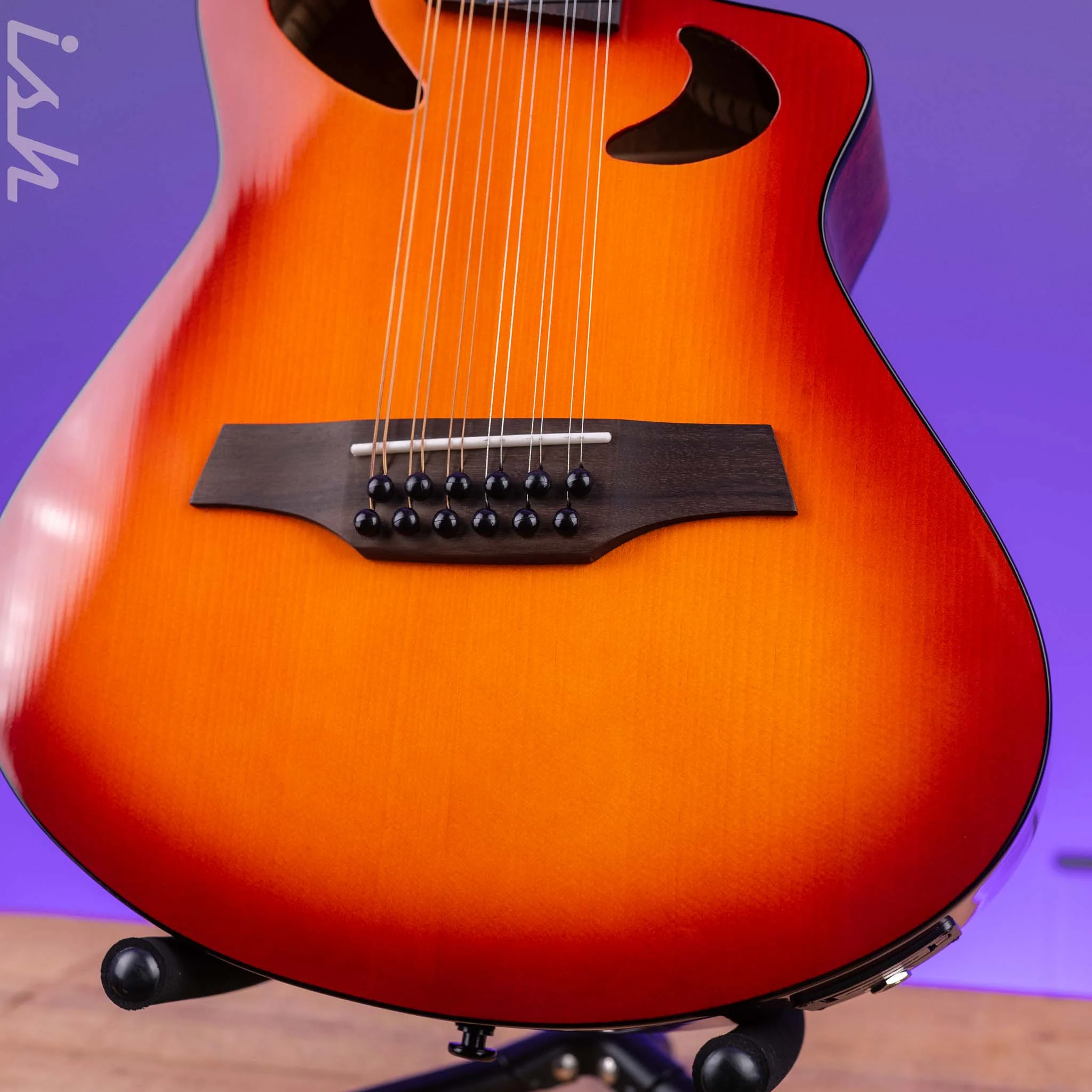 Veillette Avante Gryphon 12-String Acoustic Guitar Sunset Burst - Image 4