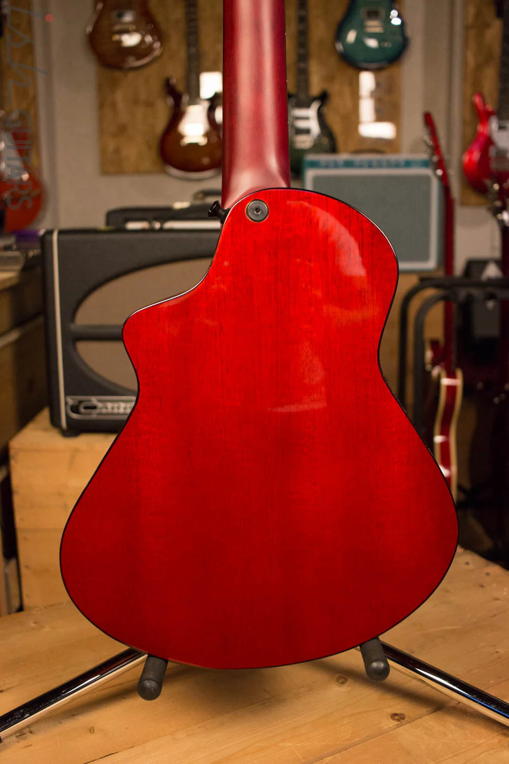 Veillette Avante Gryphon 12 String Acoustic Guitar AG12VM Red - Image 8