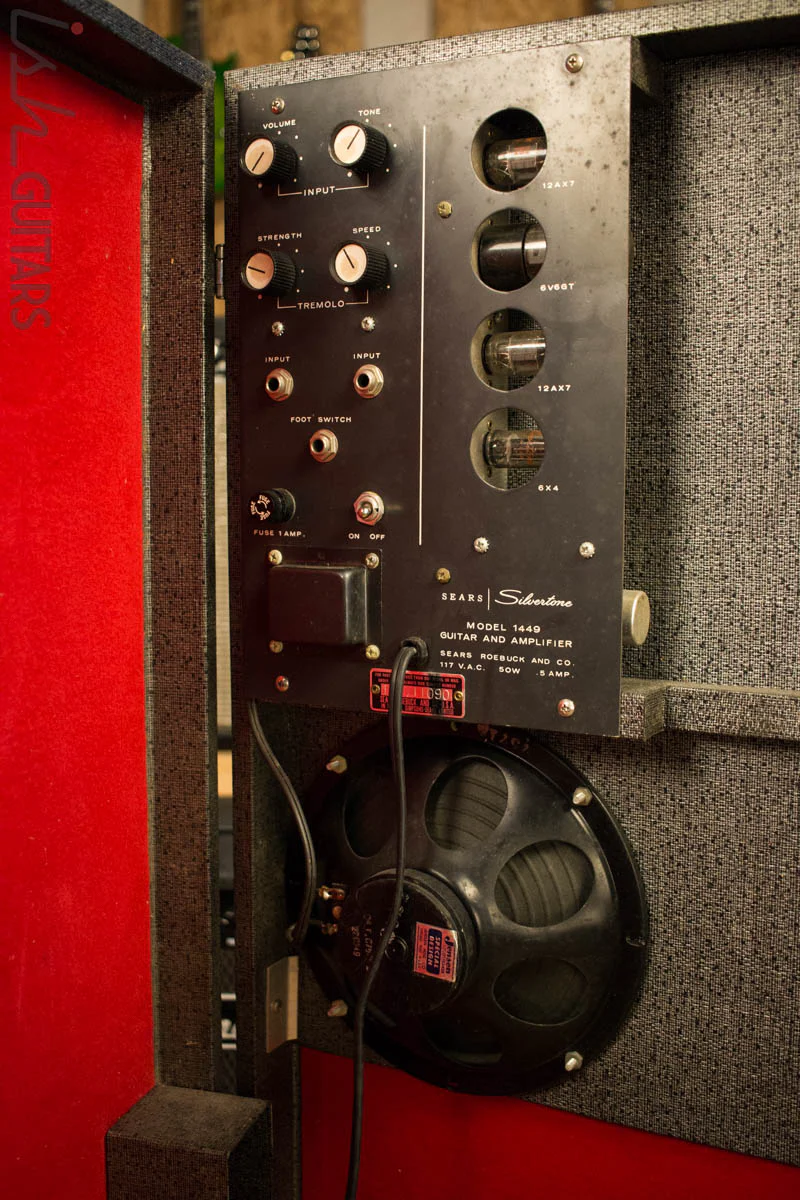 Vintage Silvertone 1449 W/ Amp Case - Image 3