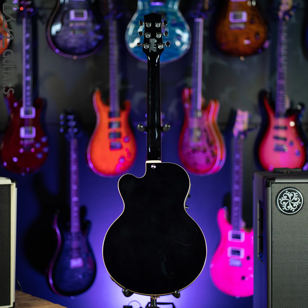 Vox VGA-3D Giulietta Archtop Trans Black - Demo - Image 8