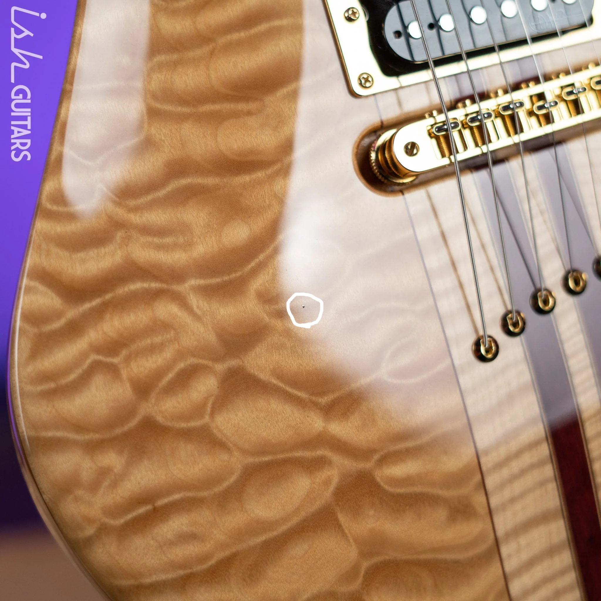 Warrior Instruments Dran Michael Design "The King's Closet" Natural Gloss - Image 6