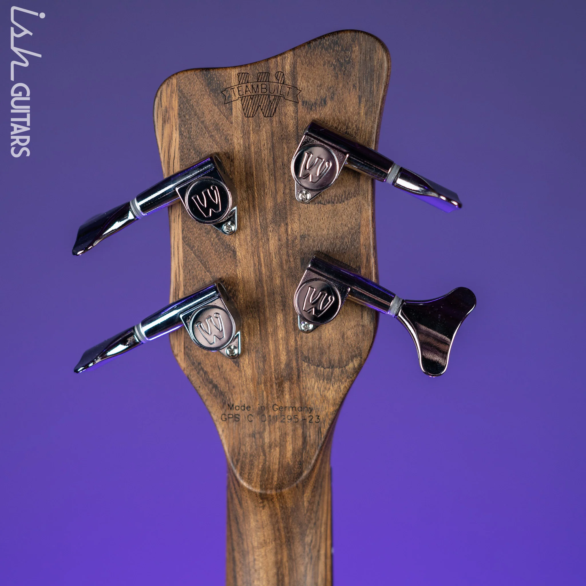 Warwick Teambuilt Pro Series Corvette 4-String Natural Bubinga Transparent Satin - Image 10