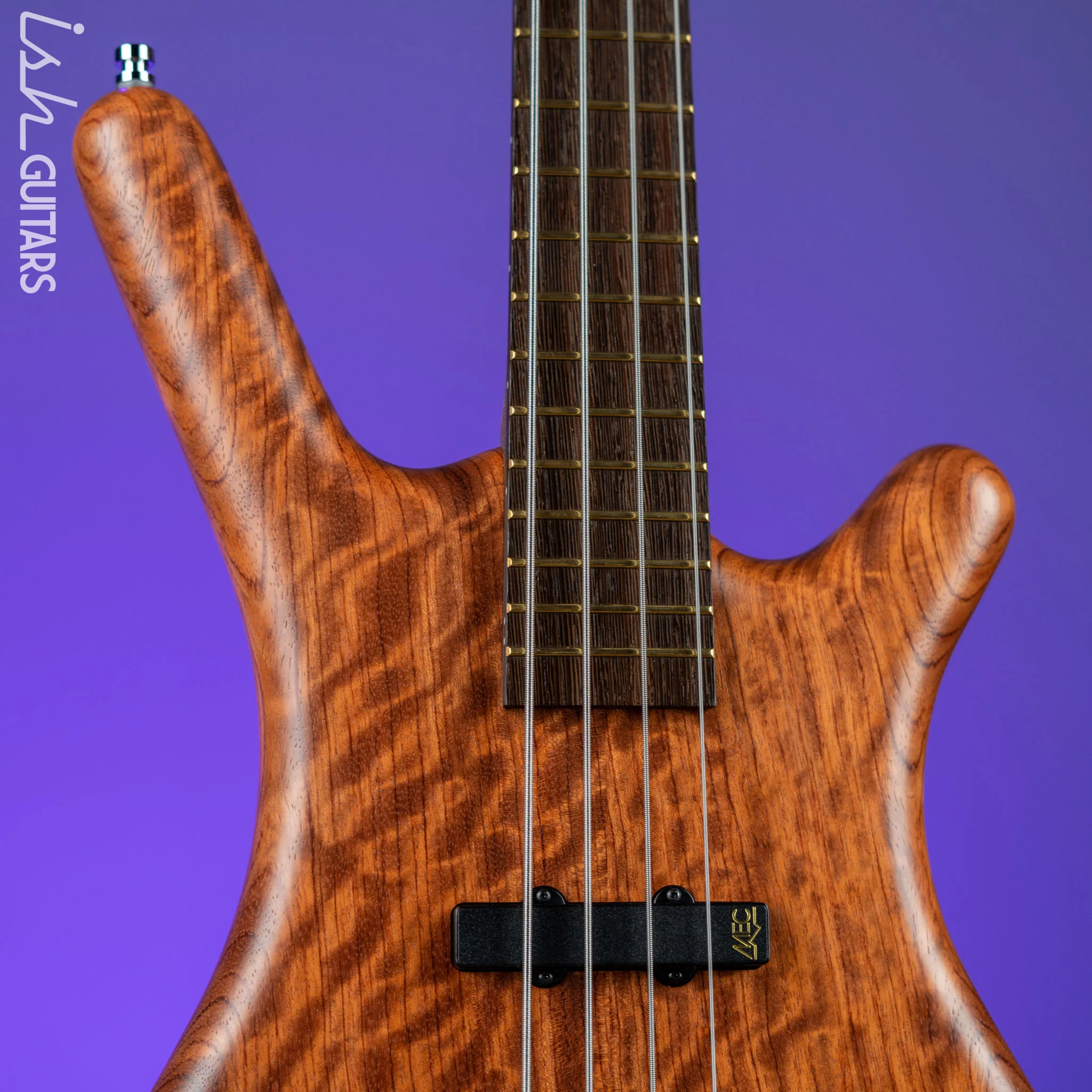 Warwick Teambuilt Pro Series Corvette 4-String Natural Bubinga Transparent Satin - Image 3