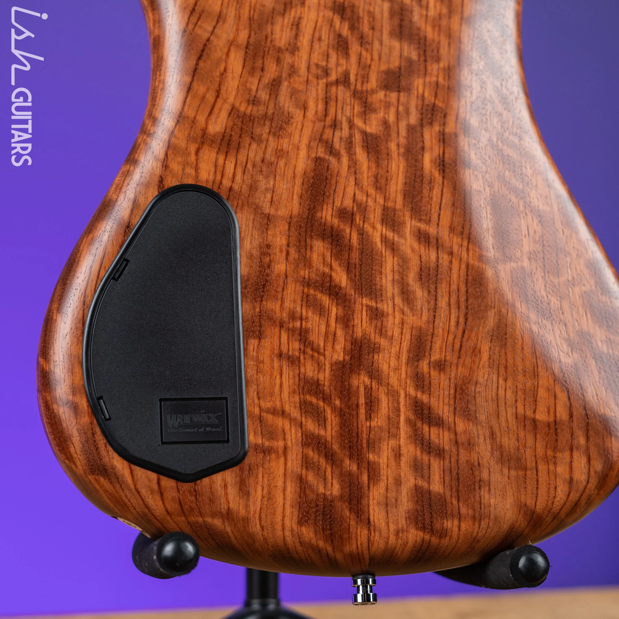 Warwick Teambuilt Pro Series Corvette 4-String Natural Bubinga Transparent Satin - Image 9