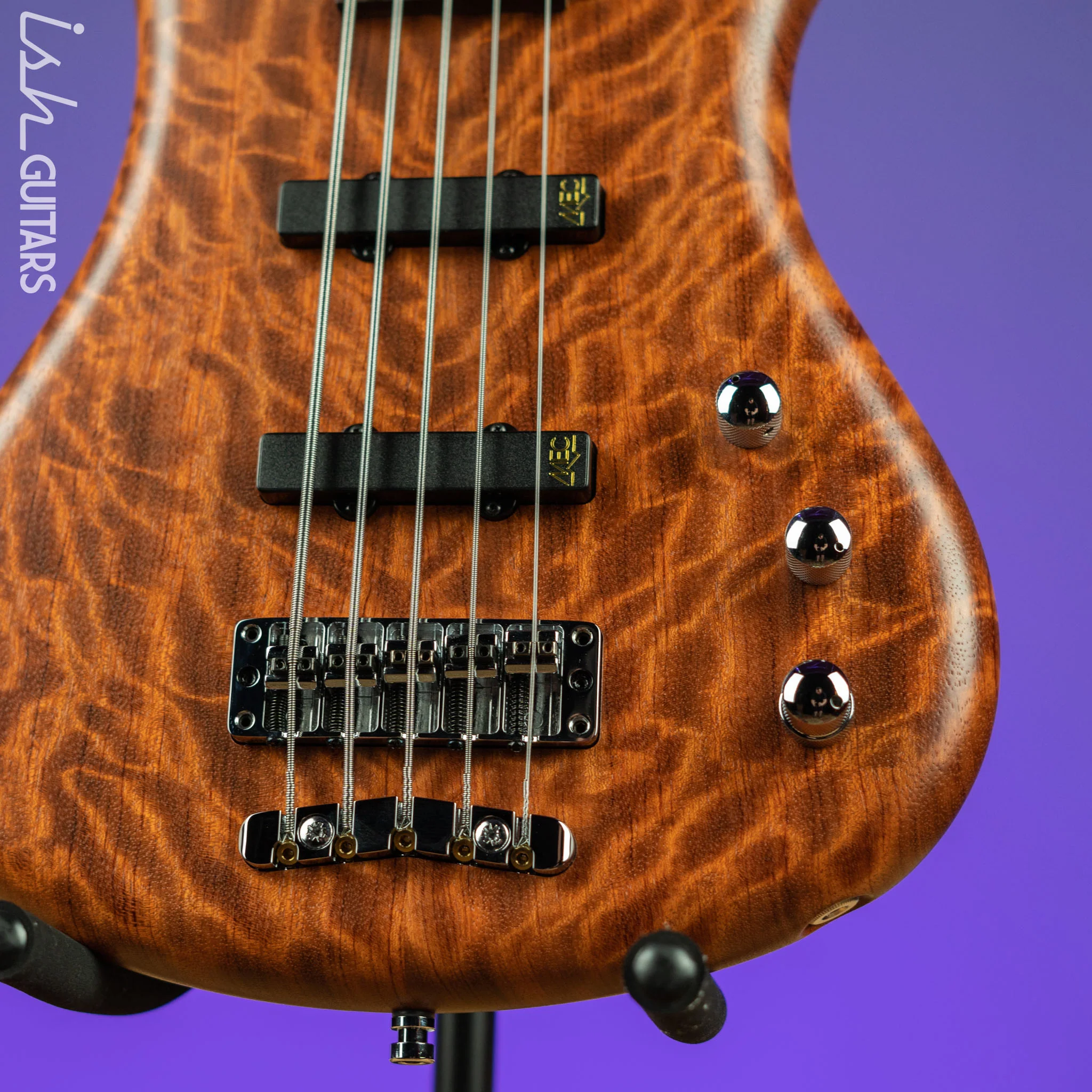 Warwick Teambuilt Pro Series Corvette 5-String Natural Bubinga Transparent Satin - Image 4