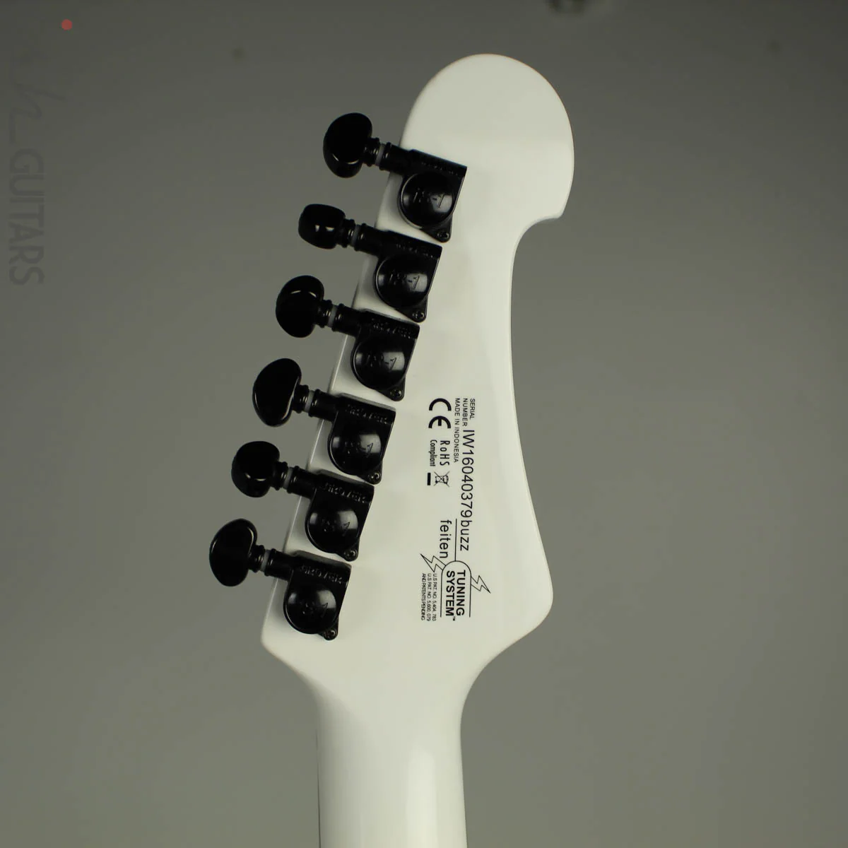 2016 Washburn Parallaxe Priestess Z20FR Marzi Montazeri Signature Electric Guitar Gloss White - Image 9