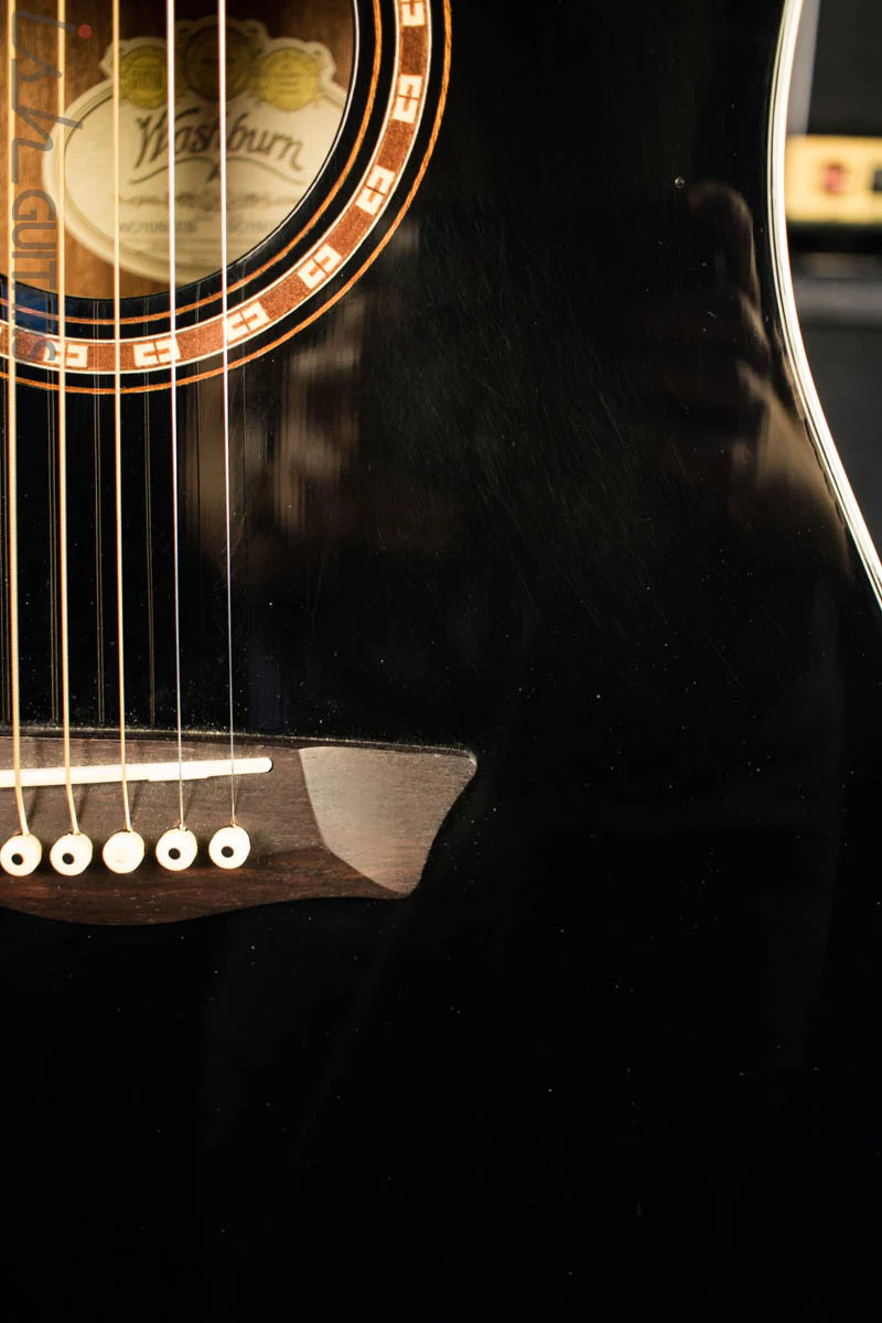 Washburn WD10SCEB Acoustic Guitar - Image 4