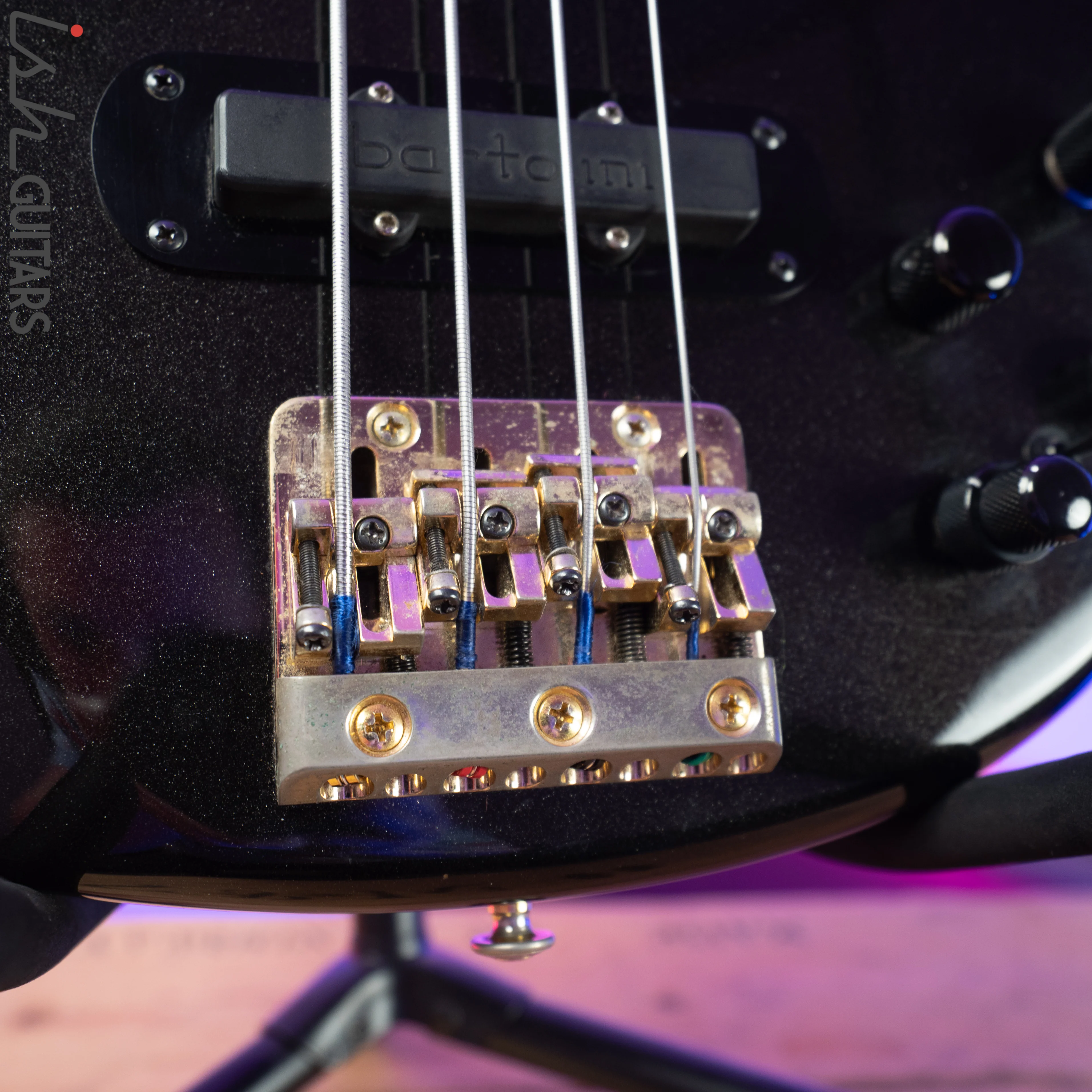 1990's Yamaha BB3000AF 4 String Fretless Metallic Black - Image 14