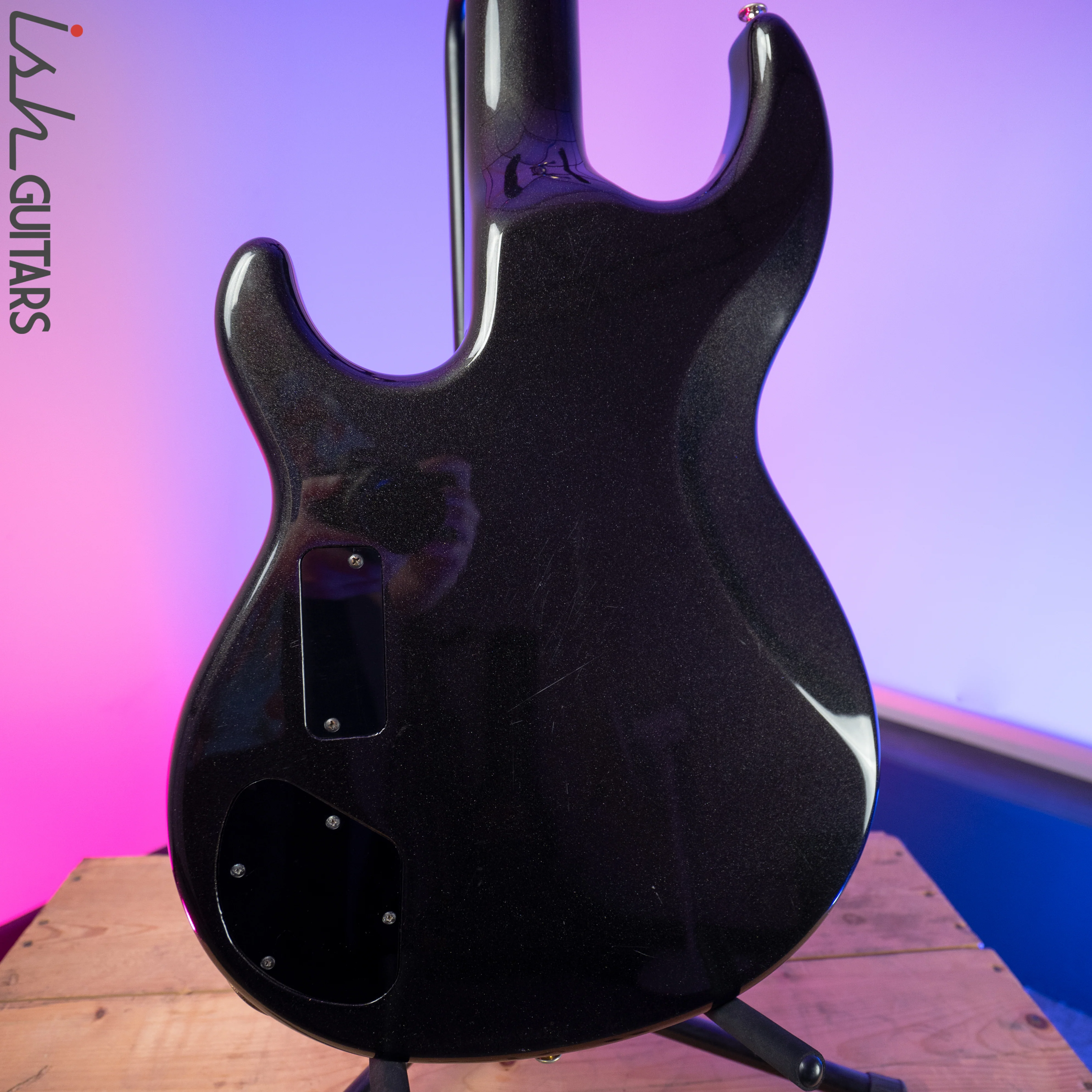 1990's Yamaha BB3000AF 4 String Fretless Metallic Black - Image 7