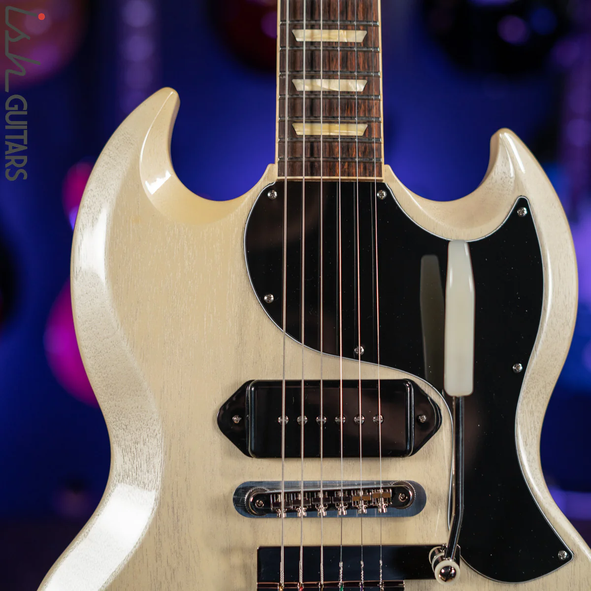Gibson Custom Shop '62 Reissue SG Junior Brian Ray White Fox - Image 3