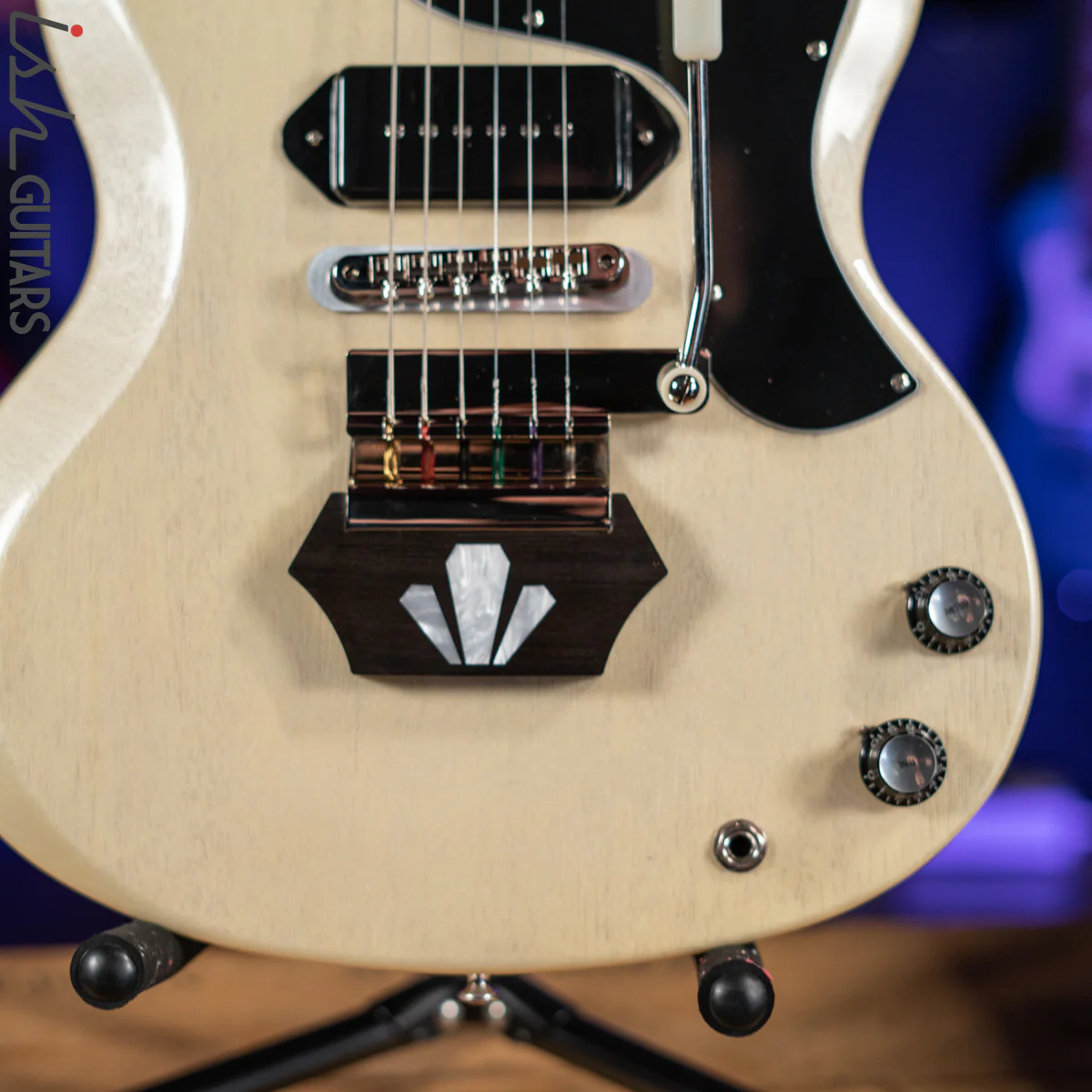 Gibson Custom Shop '62 Reissue SG Junior Brian Ray White Fox - Image 4