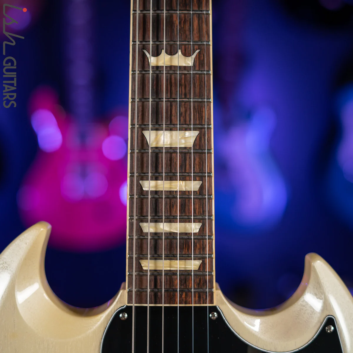 Gibson Custom Shop '62 Reissue SG Junior Brian Ray White Fox - Image 6
