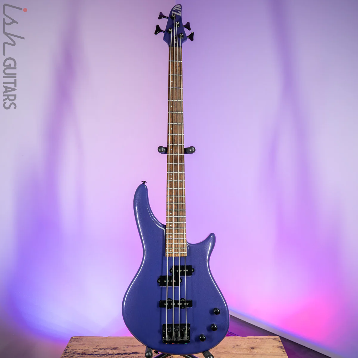 LTD H-4 Metallic Purple 4 String Bass Guitar - Image 2